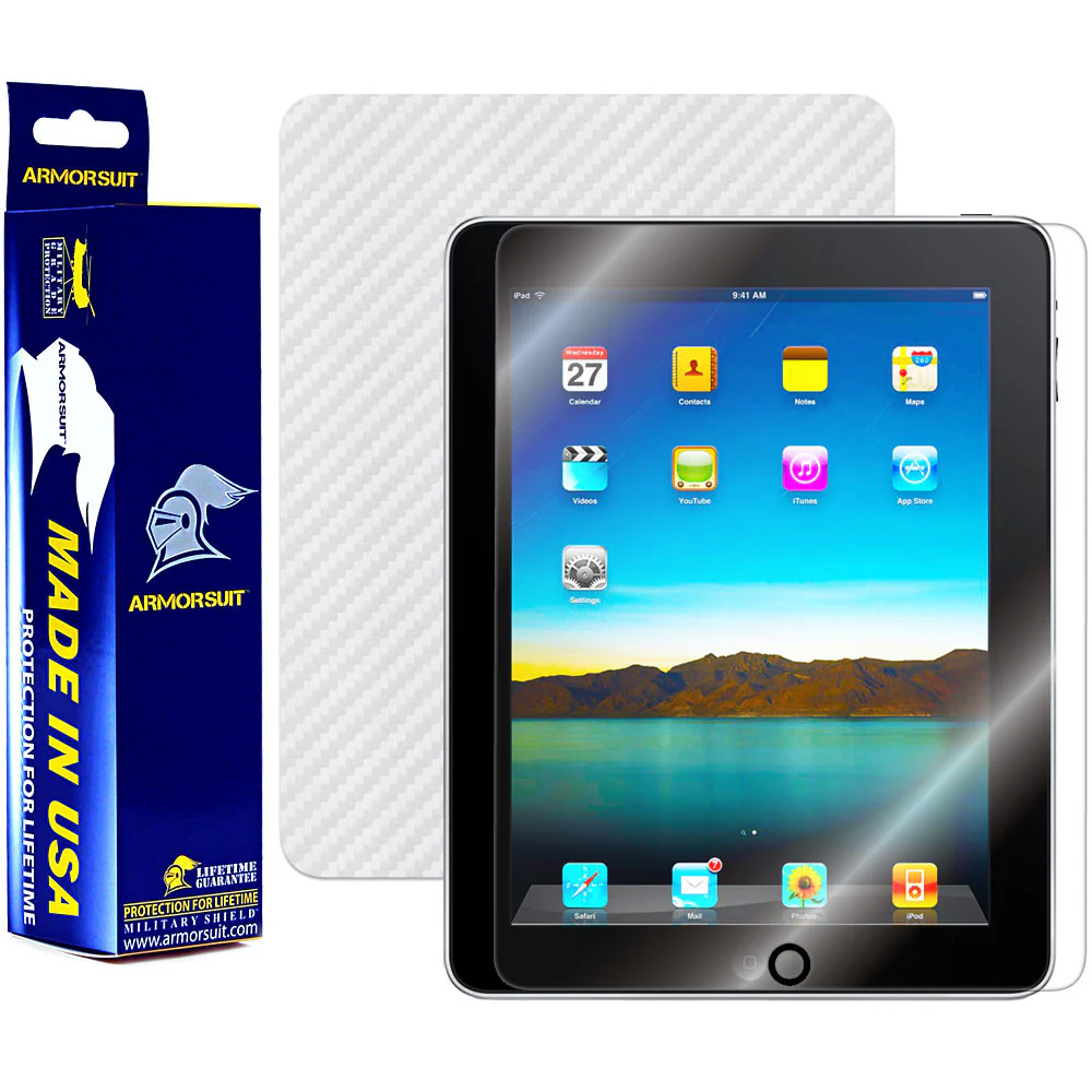 Apple iPad Screen Protector + Carbon Fiber Film Protector - Image 9